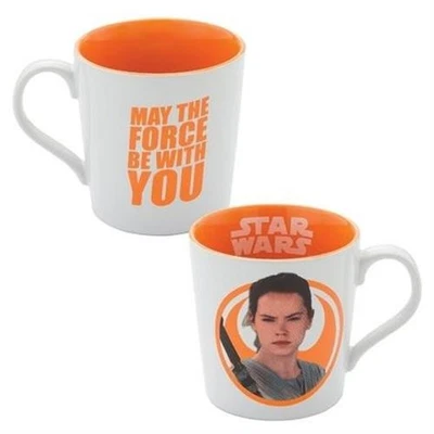 Taza de café Star Wars Rey cerámica 12 OZ blanca y naranja Foto 1 de 2