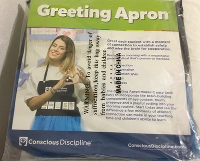 Grembiule di saluto DISCIPLINA CONSAPEVOLE, PBIS, SEL, Connettiti con gli studenti, Aula - Immagine 1 di 4