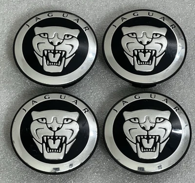 Tapas centrales negras para Jaguar X XJ XF XK F-Pace S-Type OEM 2004-2022 8W93-1A096-AD Foto 1 de 4