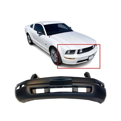 Capa de para-choque dianteiro com primer para 2005-2009 Ford Mustang 5R3Z17D957AAA FO1000574 - Imagem 1 de 4
