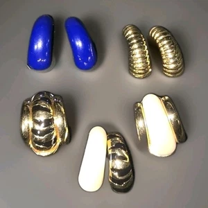 Vintage Earrings JOAN RIVERS Jewelry Interchangable Signed - Picture 1 of 4