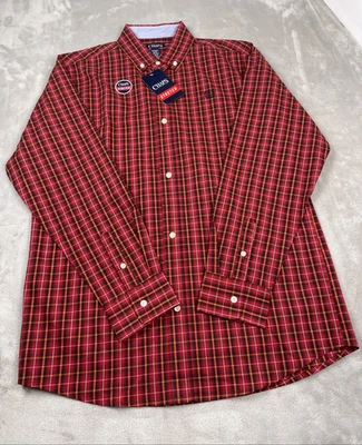 Camisa a Cuadros Chaps Botones Manga Larga Talla XL Nueva con Etiquetas Foto 1 de 4
