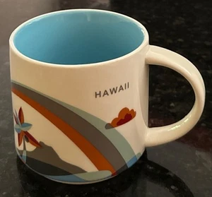 Starbucks Hawaii You Are Here Collection 2013 14 oz Coffee Mug Waikiki. - Picture 1 of 6