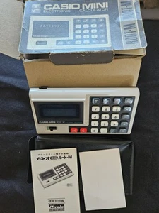 1970s VINTAGE CASIO MINI ROOT-M POCKET CALCULATOR JAPAN RARE New In Box - Picture 1 of 6