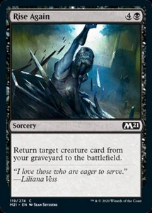 Rise Again -Foil Light Play MTG Magic 2021 Core Set - Picture 1 of 1