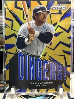 Reggie Jackson 2025 Panini Prizm MLB Blue Prizm /99 DINGERS #24 Yankees TZ - Image 1 of 2