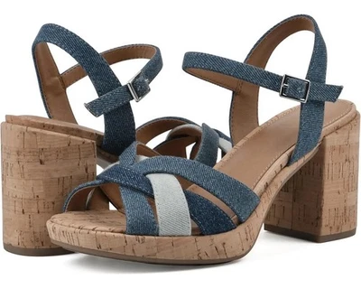 White Mountain Dubonnet Women Size 10 Color Blue/Denim/Multi/Fabric NEW!! - Image 1 of 4