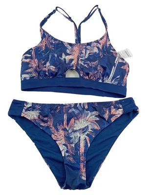 Roxy Damen Bikini Set L Sportlich Mehrfarbig Florales Muster - Bild 1 von 4
