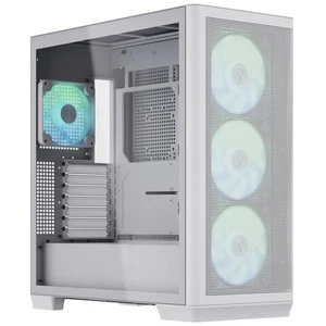 APNX C1 Midi-Tower ATX-Gehäuse, Tempered Glass - weiß - Bild 1 von 10