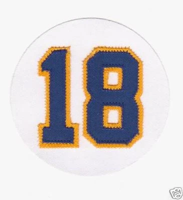 NHL Buffalo Sabres Danny Gares Retirement Patch  Number 18 - Image 1 of 2