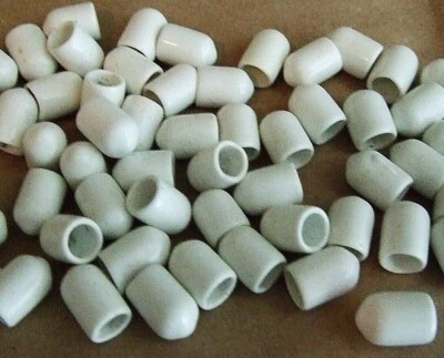 Tapas protectoras de silicona para estantes de 50 cables, protectores de extremo de estante de alambre de 10 mm x 8 mm Foto 1 de 3