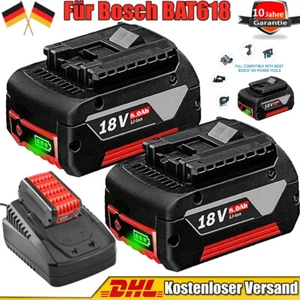2X 18V 8,0Ah Para Batería Original Bosch Professional GBA BAT618 BAT609 /Cargador - Imagen 1 de 23