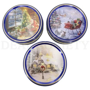 Premium Cookies Original Gourmet Holiday Cookie Tins 4oz Each Lot of 3 - Picture 1 of 5