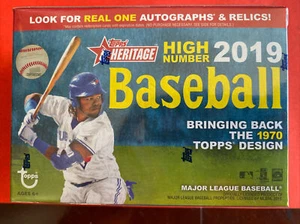2019 Topps Heritage High Number Baseball 8ct Blaster Box Sealed - Picture 1 of 3