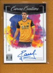 Raul Jimenez 2020-21 Panini Impeccable Premier Canvas Creations Silver Auto /25 - Picture 1 of 2