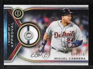2021 Topps Tribute Stamp of Approval Relics /150 Miguel Cabrera #SOA-MCA