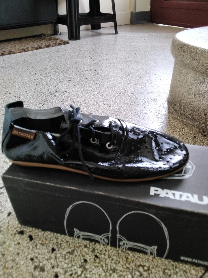 basket  vernis noir pataugas neuve - Photo 1/1