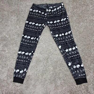 Joe Boxer Mujer Pijama Polar Suave Leggings Snow Bunny's Negro X-Grande Foto 1 de 4