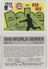 1971 Fleer Laughlin World Series Babe Ruth 1918 Chicago Cubs vs Boston Red Sox