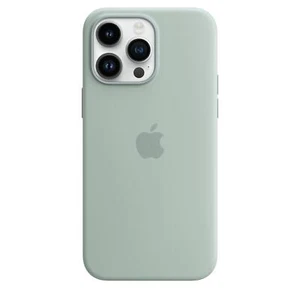 Oryginalne silikonowe etui / etui Apple iPhone 14 Pro Max - sukulent (zielony) - nowe - Zdjęcie 1 z 7