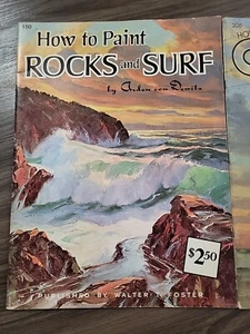 Walter T Foster Art Books (set di 2) Come dipingere rocce e nuvole olio - Foto 1 di 2