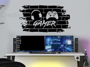 Gaming Zone Brick Gamer Controller Headset Gaming XB Gaming Wand Aufkleber Aufkleber - Bild 1 von 7