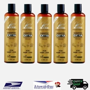 5 x 300 ml. Biowoman Herbal Shampoo Extra Natural Anti Hair Loss Treatment - Picture 1 of 8