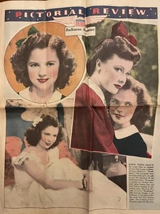 VINTAGE San Francisco Examiner 1942 Pictorial Review Shirley Temple - Picture 1 of 9