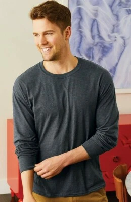 Hanes - X-Temp Long Sleeve T-Shirt Moisture Wicking Size Small Men's MSRP 15.00 - Image 1 of 4