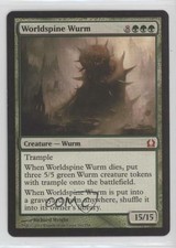 2012 Magic: The Gathering - Return to Ravnica Worldspine Wurm #140 f3p
