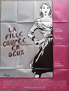 LA FILLE COUPÉE EN DEUX/CHABROL/LUDIVINE SAGNIER/AFFICHE ORIGINALE 120X160 CM - Imagen 1 de 1