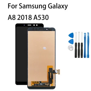 For Samsung A8 2018 A530F LCD Display Touch Screen Digitizer Replacement Black - Bild 1 von 4