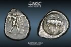 Lucania, Posidonia  NGC Ch F 4/5 3/5 - AR Stater c470-445 BC - BULL STANDING 125