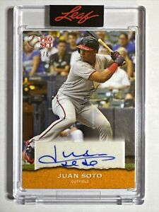 Juan Soto SSP Auto #/8 2022 Leaf Pro Set Sports Encased Autograph