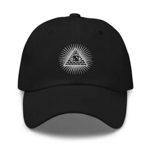Illuminati All Seeing Psychic Eye Embroidered Baseball Cap Dad hat - Picture 1 of 3