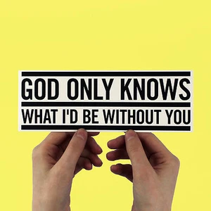 Beach Boys Bumper Sticker - "God only knows, what I'd be without you" laptop  - Picture 1 of 3