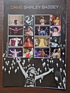 G.B. SG LS 156  Shirley Bassey s/adh Smiler Sheet Fine Used - Picture 1 of 2