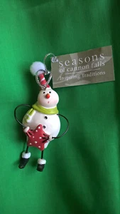 Seasons Of Cannon Falls roter Stern Schneemann Weihnachtsschmuck inspirierende Traditionen - Bild 1 von 8