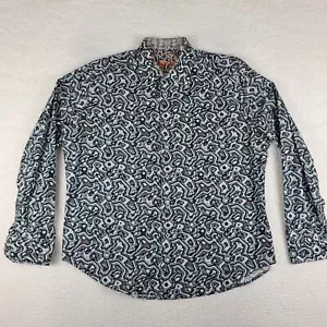 Robert Graham Dress Shirt Mens XL Multi Color Geometric Classic Fit Button Up EC - Picture 1 of 13