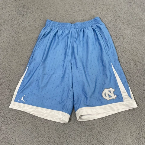 North Carolina Tar Heels Jordan Basketball Shorts Mens Large Blue 11 In Inseam Cover