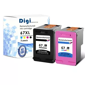Generic Ink Cartridge 67XL FOR HP DeskJet 1255 2722 2732 2752 2755 4140 4152 - Picture 1 of 15