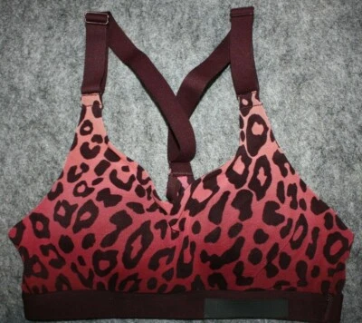 THE INCREDIBLE LIGHTWEIGHT BY VICTORIA SPORT BRA 32A Red Animal Print - Image 1 of 3