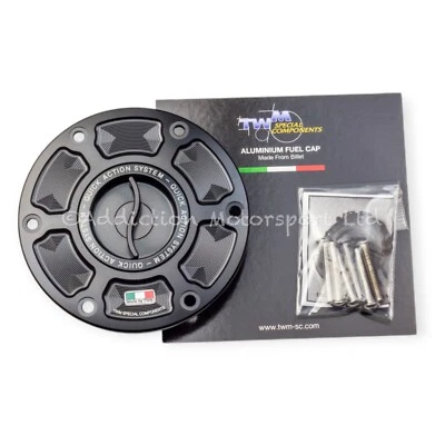 Tampa do tanque de gasolina TWM Keyless enchimento gasolina preta para Kawasaki ZZR1200 - TKPR.02.N - Imagem 1 de 3