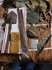 WW1 WW2 Italian army  Shovel +WW2 Canteen + Post WW2 Mine measure Tape+ bag+MORE