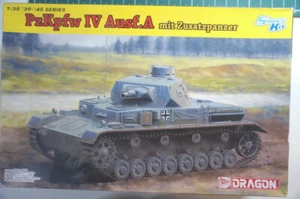 1/35 SUPERB DRAGON #6816 WW2 AXIS PZKPFW IV AUSF.A MIT ZUSATPANZER, BAGGED - Picture 1 of 8