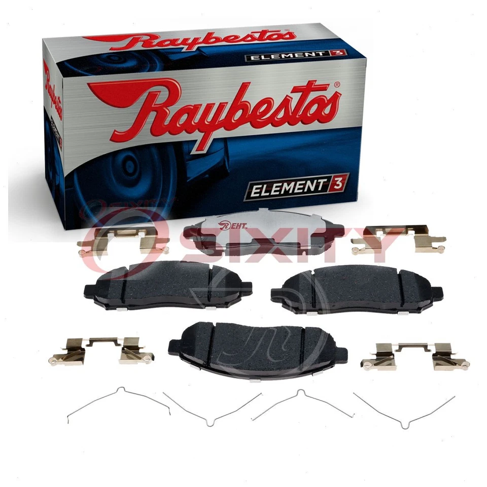Conjunto de pastilhas de freio a disco dianteiro Raybestos Element3 para 2005-2015 Nissan Xterra hv - Imagem 1 de 4
