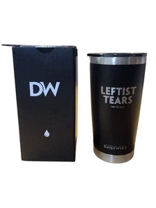 Daily Wire Leftist Tears Tumbler Mug Vacuum Insulated 20 oz Stainless with Lid - Picture 1 of 5