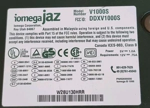 IOMEGA SCSI JAZ LAUFWERK 50-PIN V1000S DDXV1000S Ohne NETZTEIL Ungeprüft - Bild 1 von 7