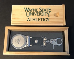New Wayne State University Athletic Warrior Tartar Watch Key Ring Case Pedre WSU - Picture 1 of 11