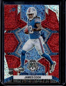 2022 Mosaic James Cook RC Sparkle Red Rookie NFL Debut #285 Bills - Picture 1 of 2